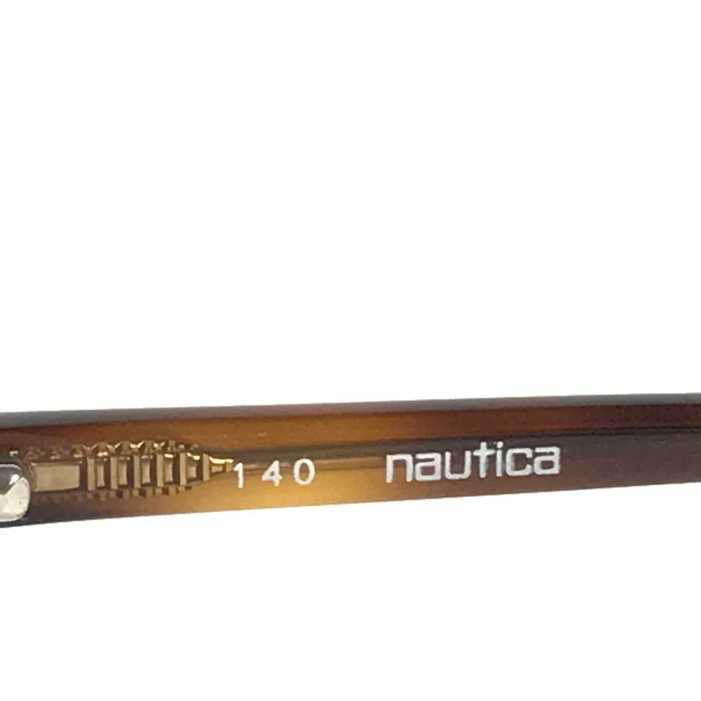 Nautica Eyeglasses Frames N8000 207 Brown Tortoise Round Oval Full Rim 48-19-140